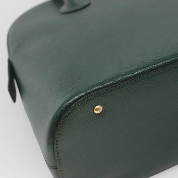 CELINE Hand Bag Leather Green Auth ep7982 - Picture 16 of 16